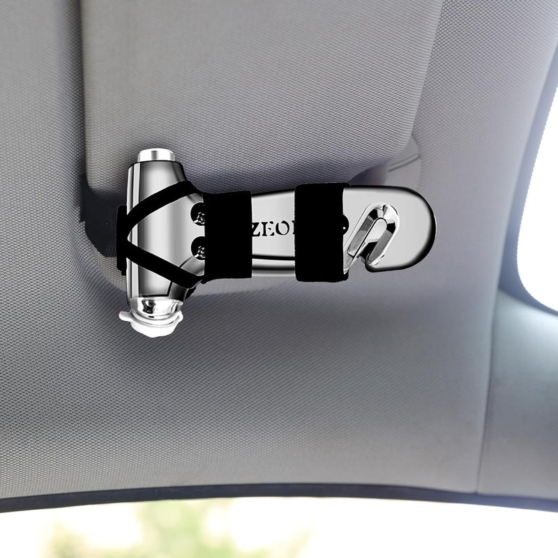 SZEOF Safety Hammer Cute with Window Breaker and Seat Belt Cutter,Car Emergency Escape Hammer,Escape Tool,Metallic Silver,2PCS - Image 5